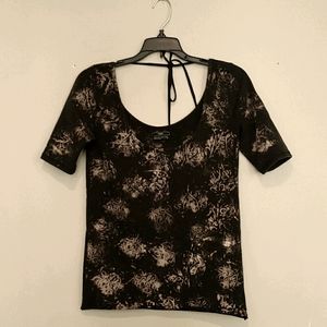 Obey swoop neck top fits S